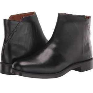 Franco Sarto Black Leather Ankle Boots